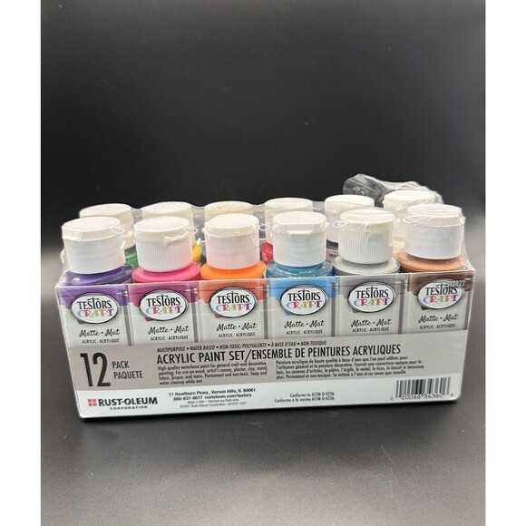 Other - New Testers Craft Acrylic Paint 12  Set Matte Finish Multipurpose Water Based